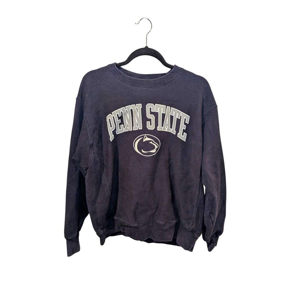 Vintage Champion Penn State Reverse Weave College Sweatshirt Navy L Nittany Lion